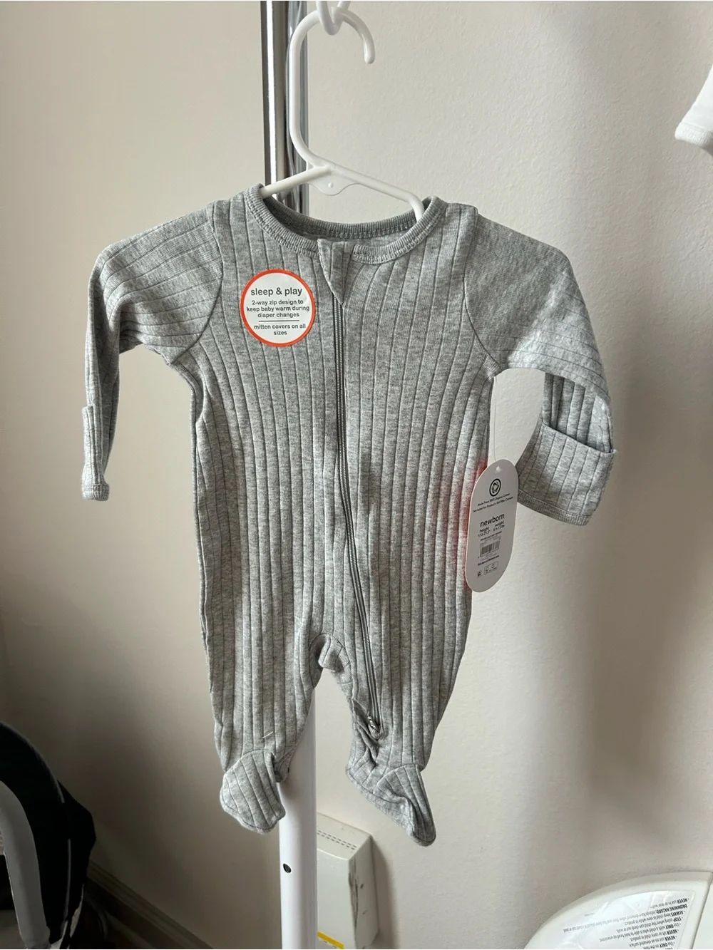 13 Newborn Baby Neutral Knit Footed Onesies Sleeper Pack